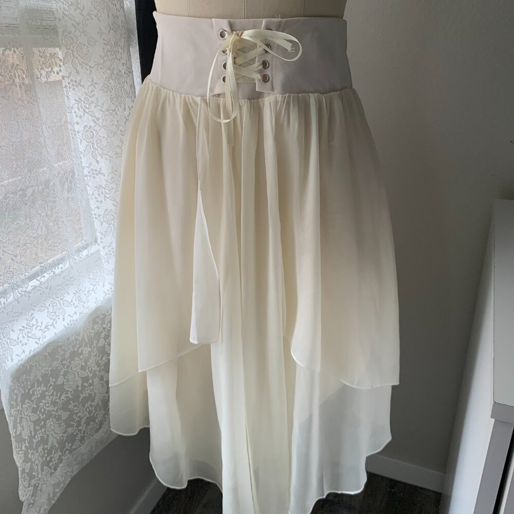 Layered Flowy Chiffon Skirt